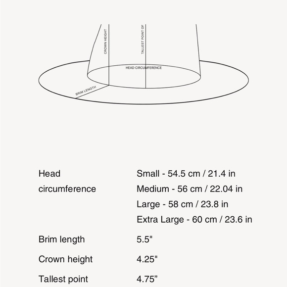 Janessa Leone Waverly Hat, Medium - Picture 8 of 8